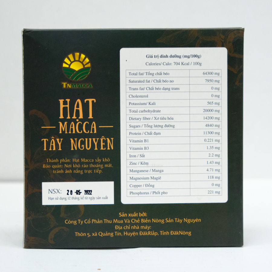 Combo 10 hộp Macca sấy nứt size 26-28mm 500g ( 5 Kg )