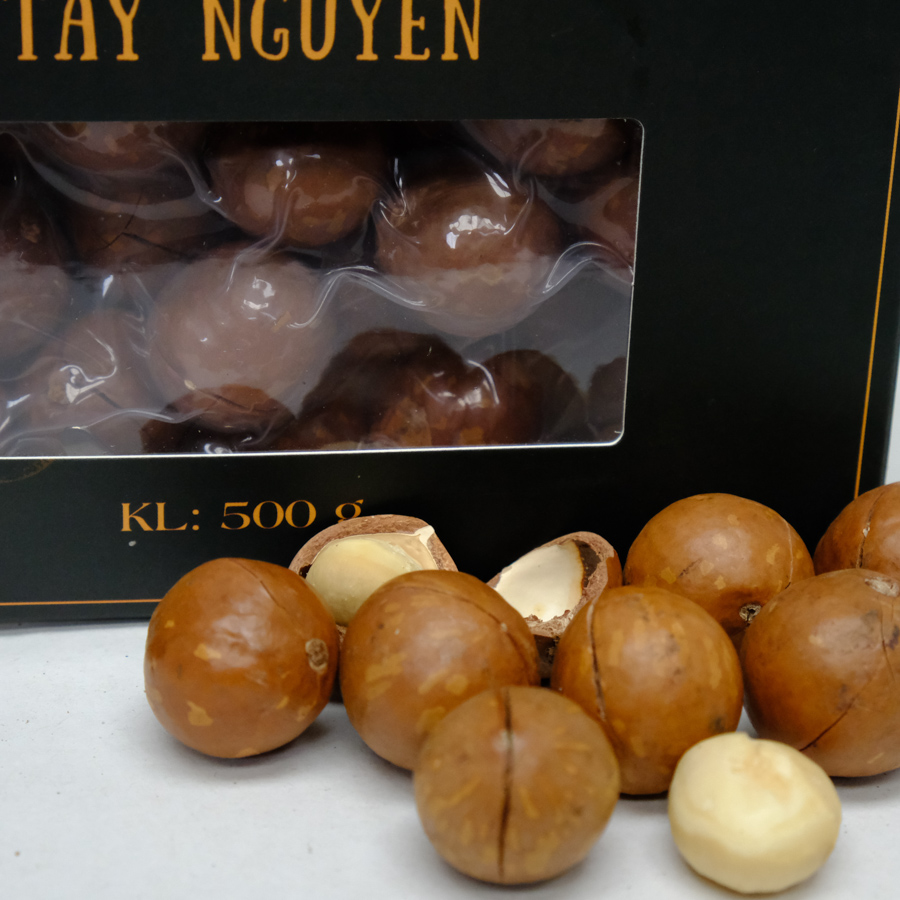 Combo 10 hộp Macca sấy nứt size 26-28mm 500g ( 5 Kg )