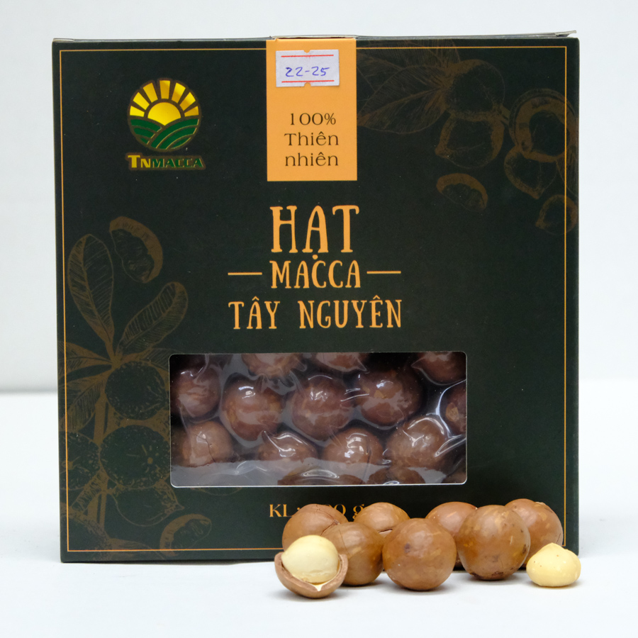 Macca sấy nứt size 22-25 mm Hộp 500g 