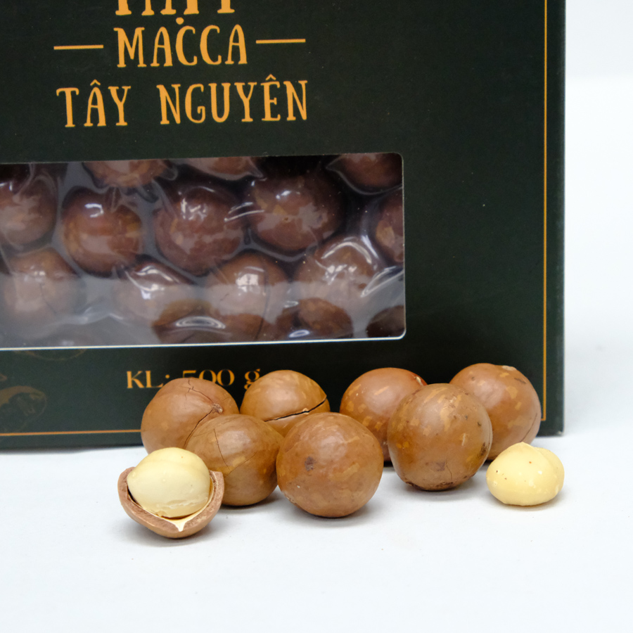 Macca sấy nứt size 22-25 mm Hộp 500g 