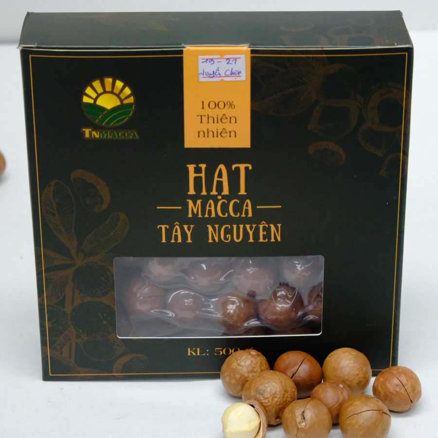 Macca sấy nứt size 19-21 mm  tuyển chọn hộp 500g