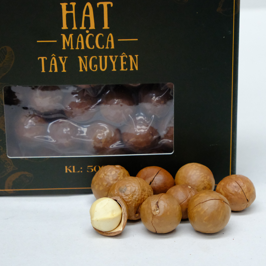 Macca sấy nứt size 19-21 mm  tuyển chọn hộp 500g