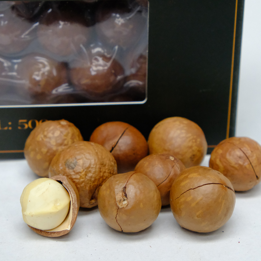 Macca sấy nứt size 19-21 mm  tuyển chọn hộp 500g