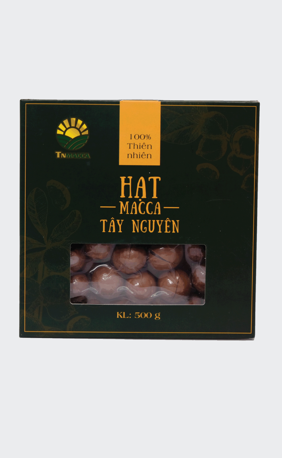 Macca sấy nứt size 26-28 mm   Hộp 500g 