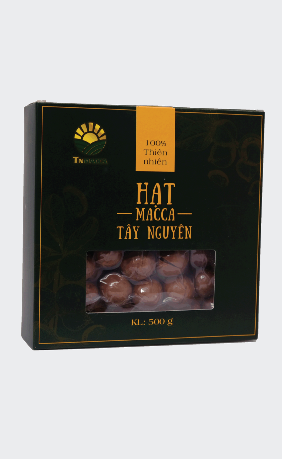 Macca sấy nứt size 26-28 mm   Hộp 500g 