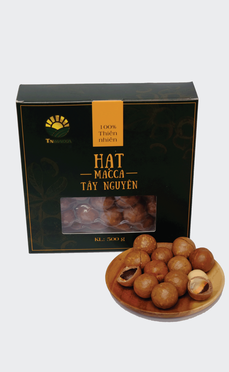 Macca sấy nứt size 26-28 mm   Hộp 500g 