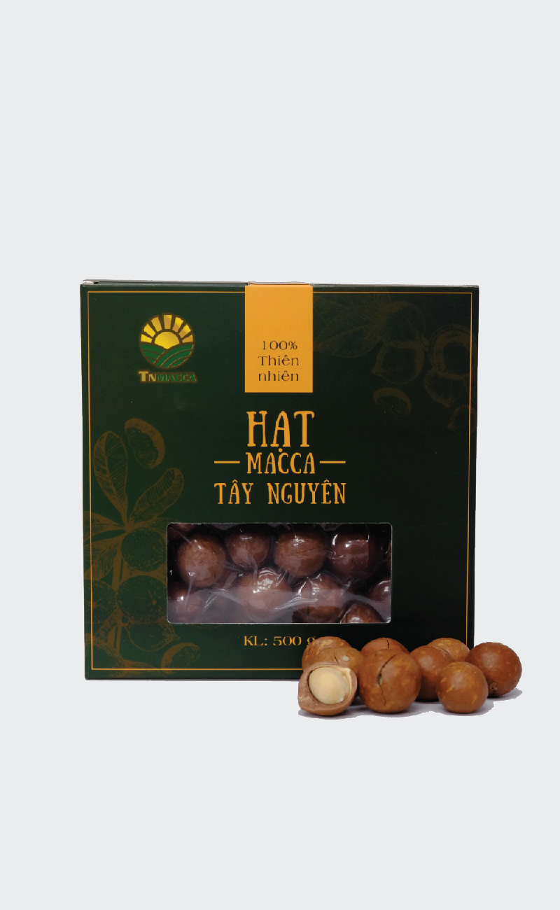 Macca sấy nứt size 26-28 mm   Hộp 500g 