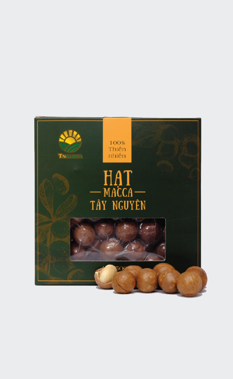 Macca sấy nứt size 26-28 mm  tuyển chọn Hộp 500g 